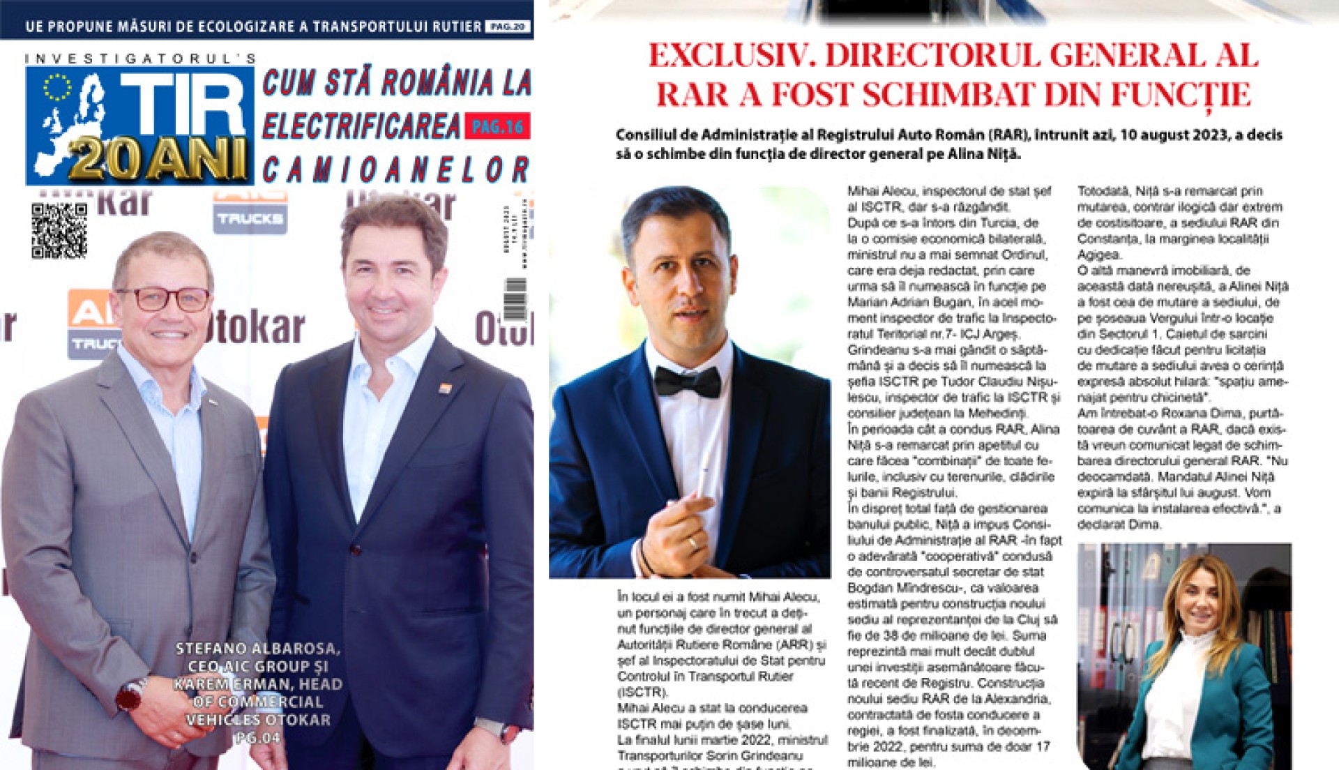 Revista TIR Magazin - ediția AUGUST 2023 - integral