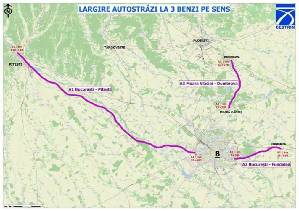30 milioane de lei pentru extinderea a 3 autostrăzi din România