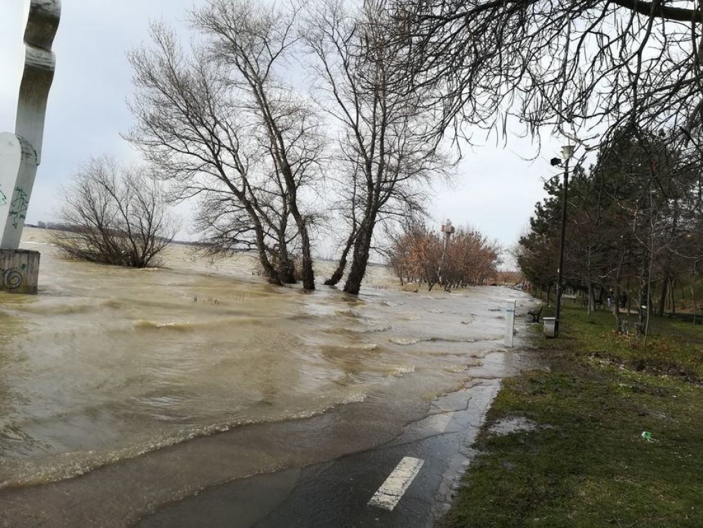 Drum inundat de Dunăre. Camioanele NU circulă