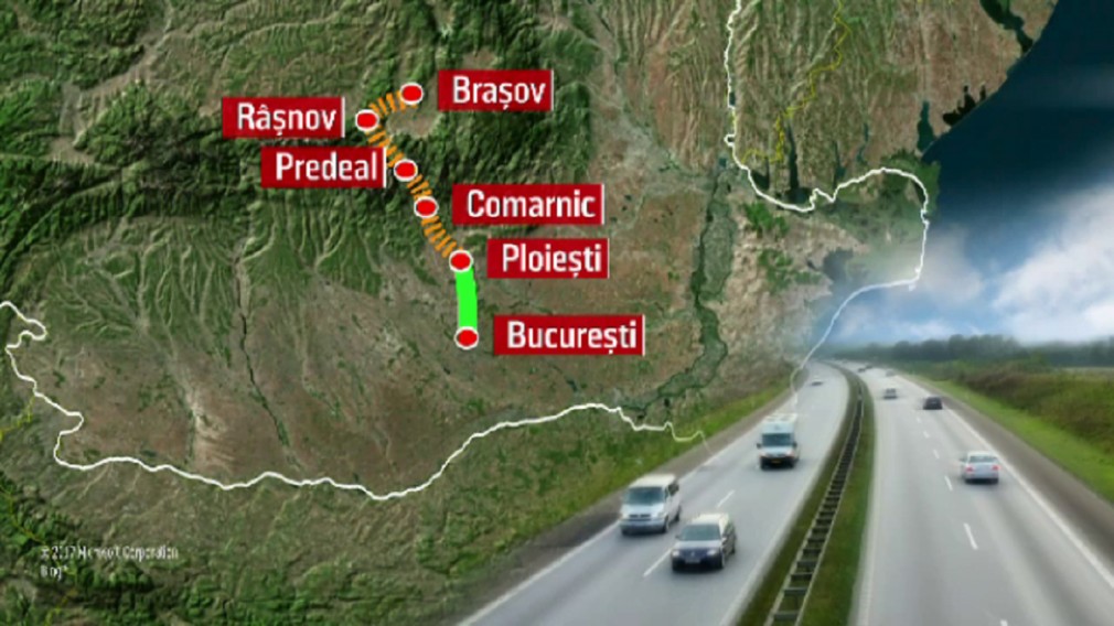 Lucrările pe autostrada Ploiești-Brașov încep după 2024