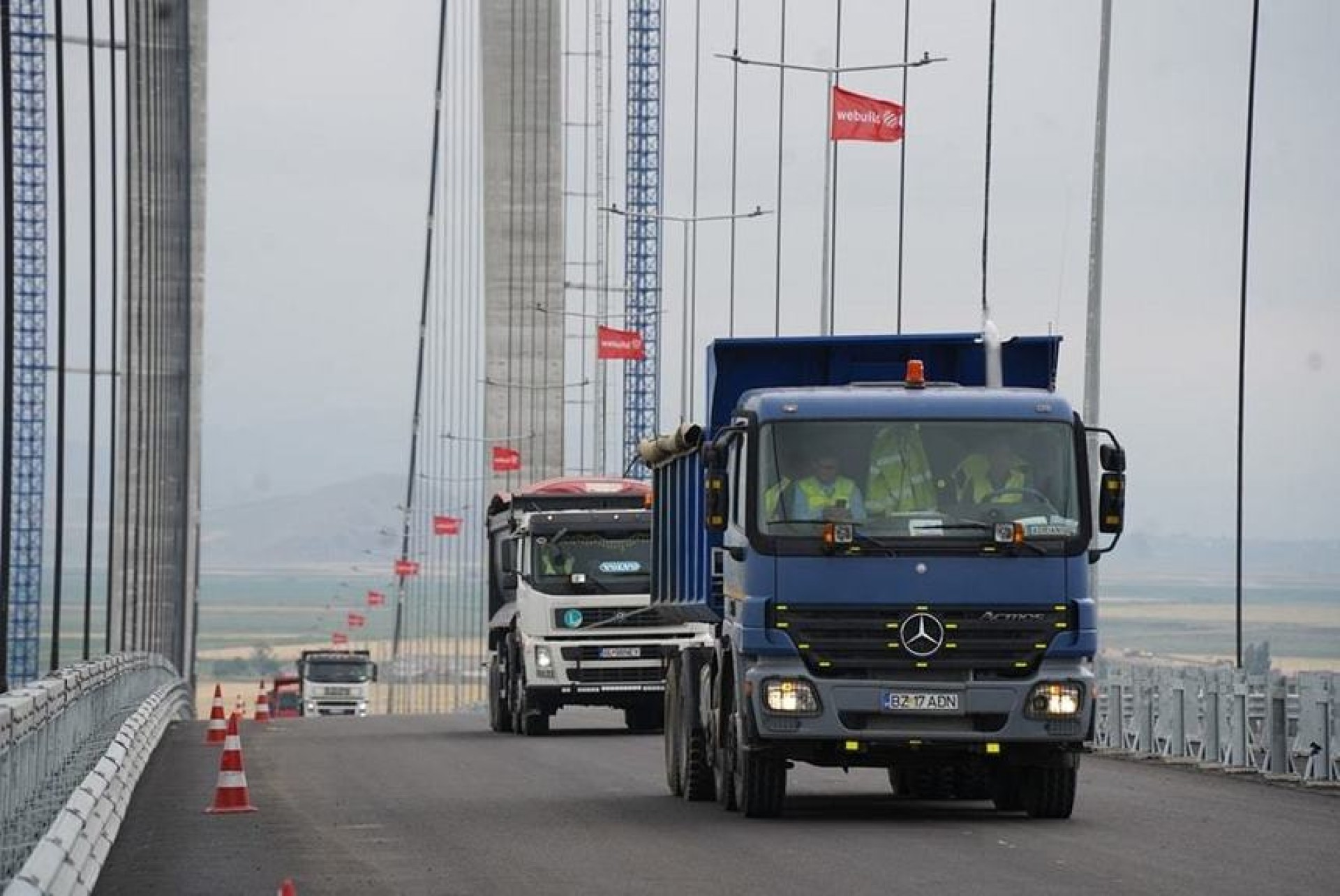 VIDEO Cum arată podul peste Dunăre de la Brăila înainte de inaugurare