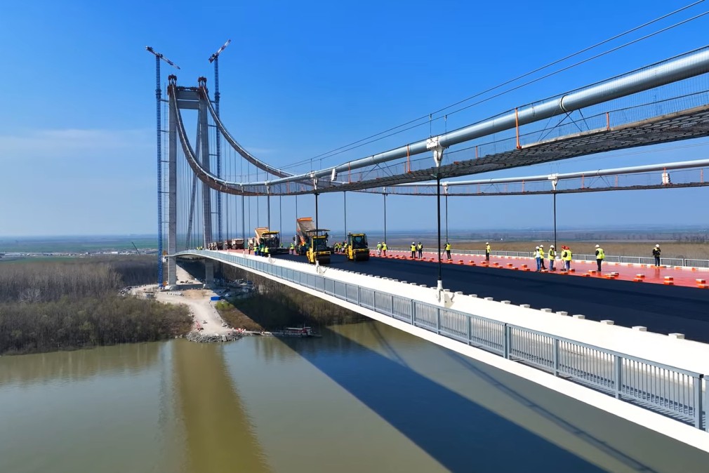 VIDEO Deschiderea Podului de la Brăila peste Dunăre, amânată. Cum arată