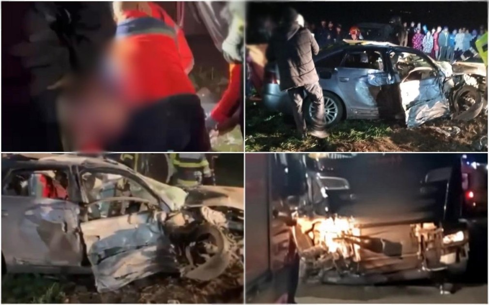 VIDEO Cum a murit o fată de 19 ani după un accident cu o căruță, un Audi și un camion