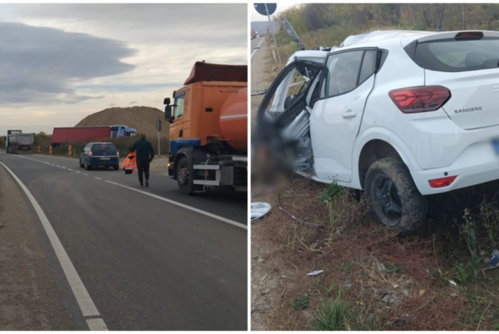 Șoferul de camion care a scos în decor o Dacie era beat