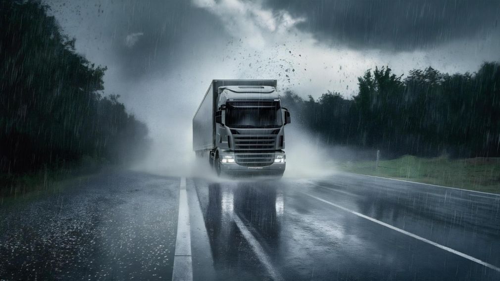 VIDEO Camioane răsturnate de o tornadă pe o autostradă din Franța