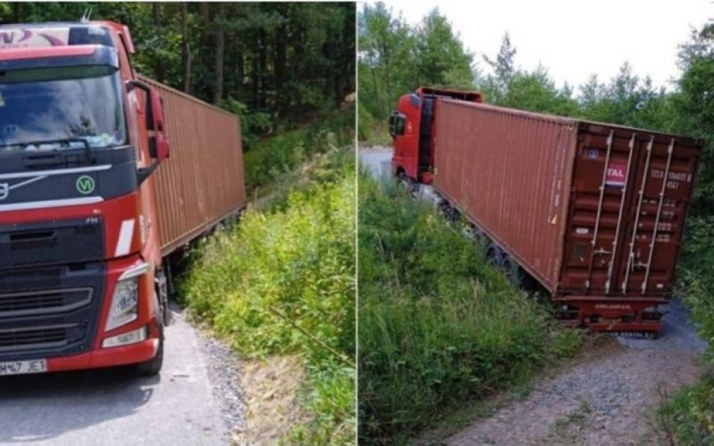 Un șofer de camion s-a pierdut într-o pădure din Germania. A abandonat camionul