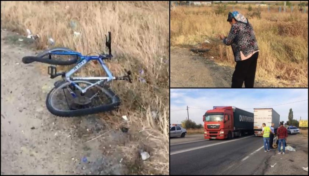 VIDEO: Biciclist, omorât de un șofer profesionist pe o şosea din Dolj
