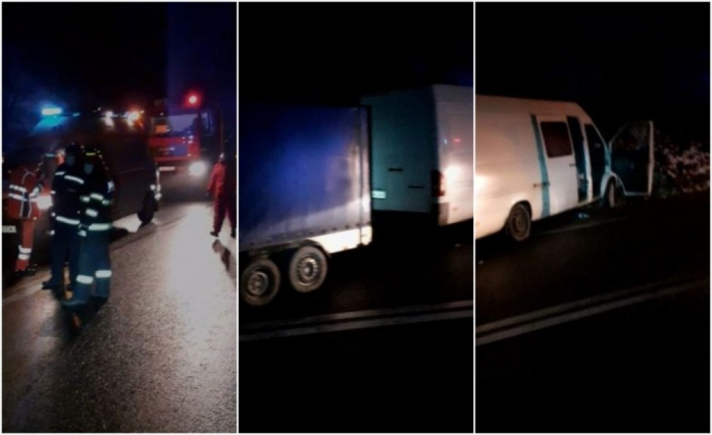 VIDEO. Remorca unui camion a derapat și a lovit o autoutilitară: un mort