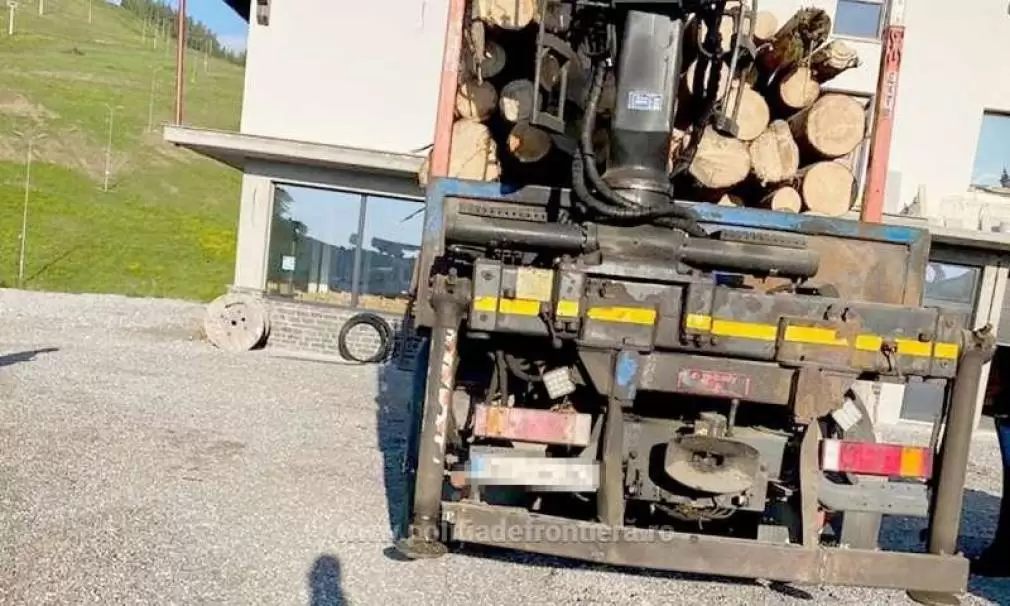 Polițiștii de frontieră, amenințați cu moartea după ce au descoperit un camion ilegal de lemne