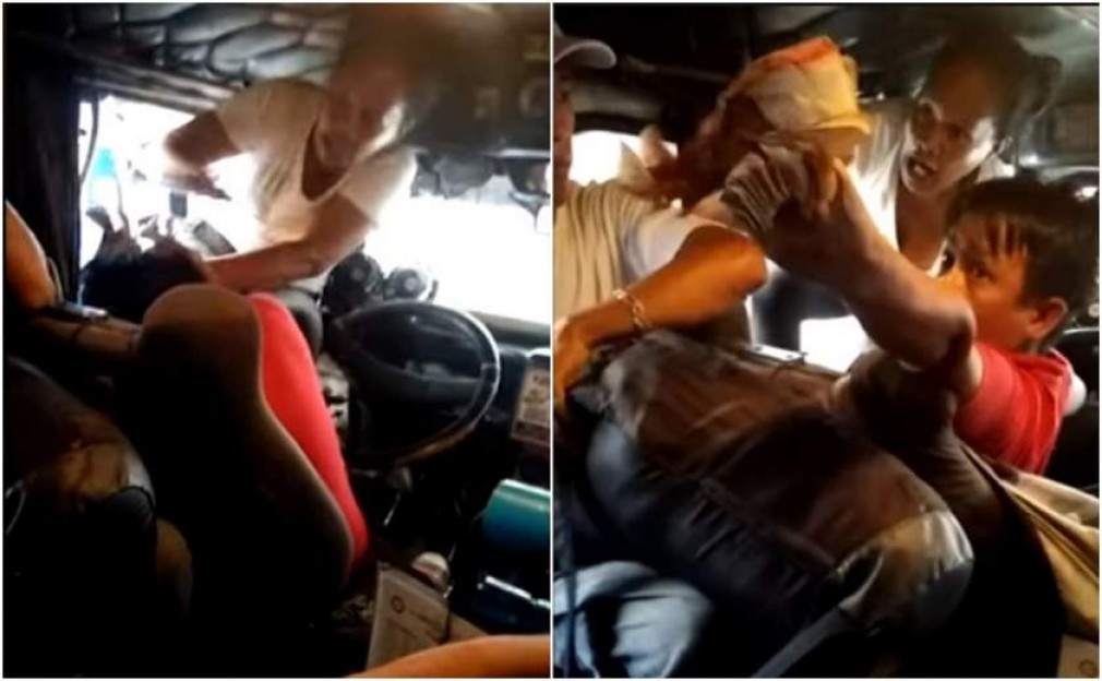 VIDEO: Şofer de autobuz, bătut la volan de soţia care a aflat că o înşală