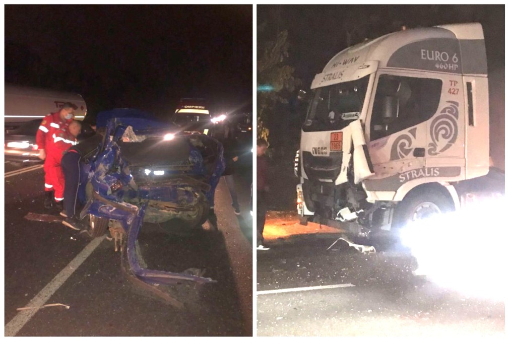 Constanța. Accident cu o victimă între un autoturism și un camion