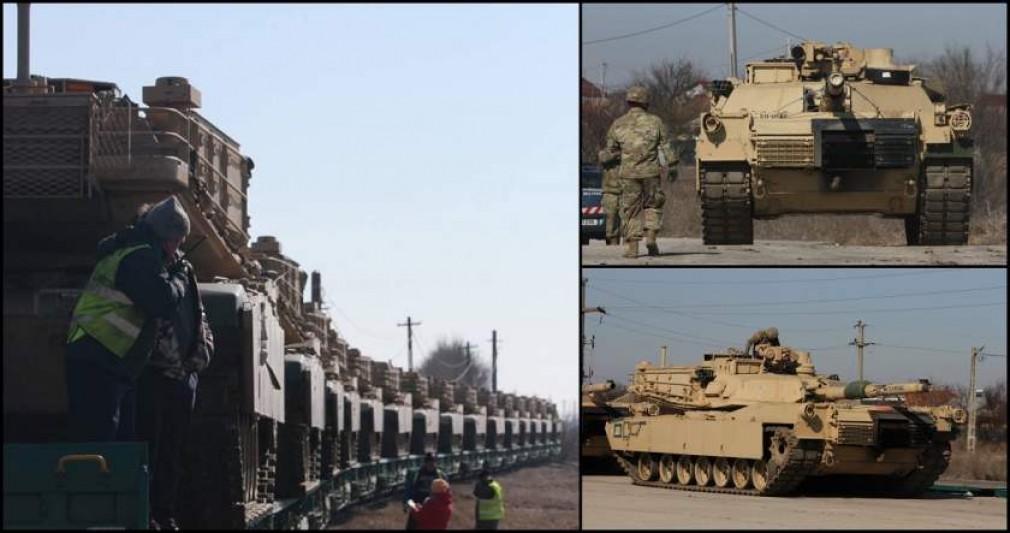 VIDEO: Midia - armata SUA a adus zeci de camioane și tancuri