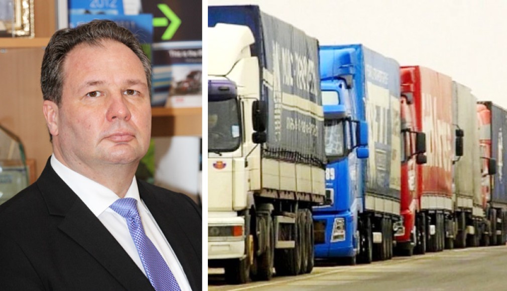 VIDEO. UNTRR: Cozile de camioane de zeci de kilometri la frontiera cu Ucraina blochează activitatea transportatorilor rutieri