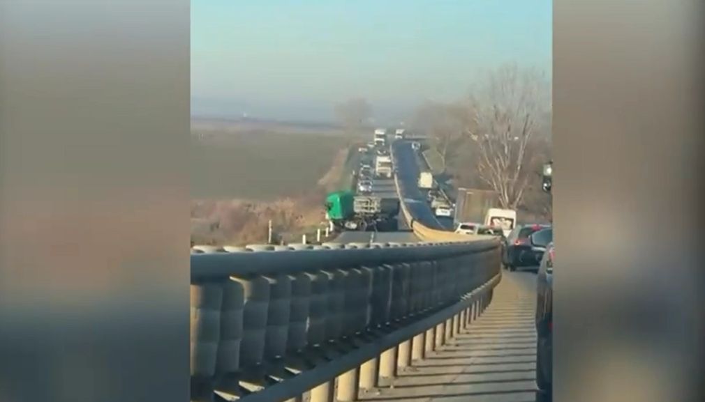 Accient - Un camion a blocat un drum important