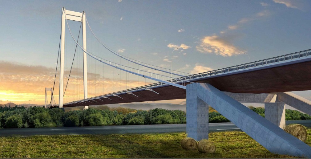 VIDEO. Cum arată Podul suspendat peste Dunăre de la Brăila care costă jumătatate de milliard de euro