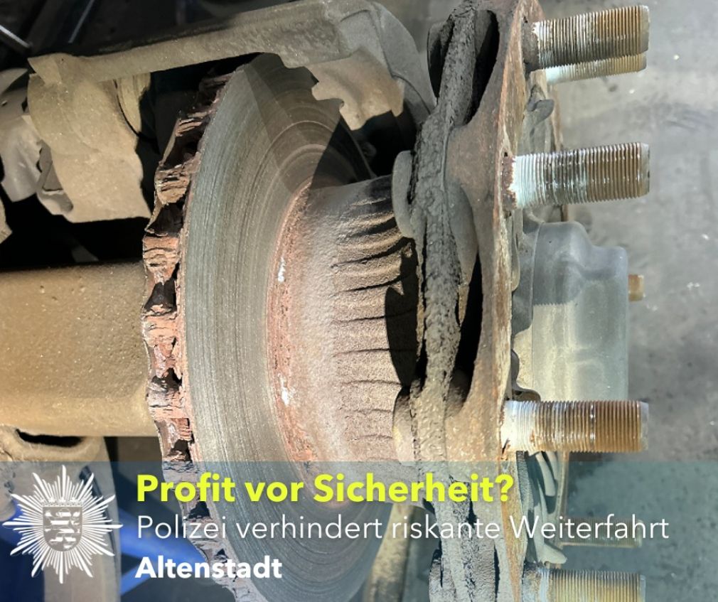 Poliția a imobilizat un camion românesc. Remorca nu mai avea deloc frâne