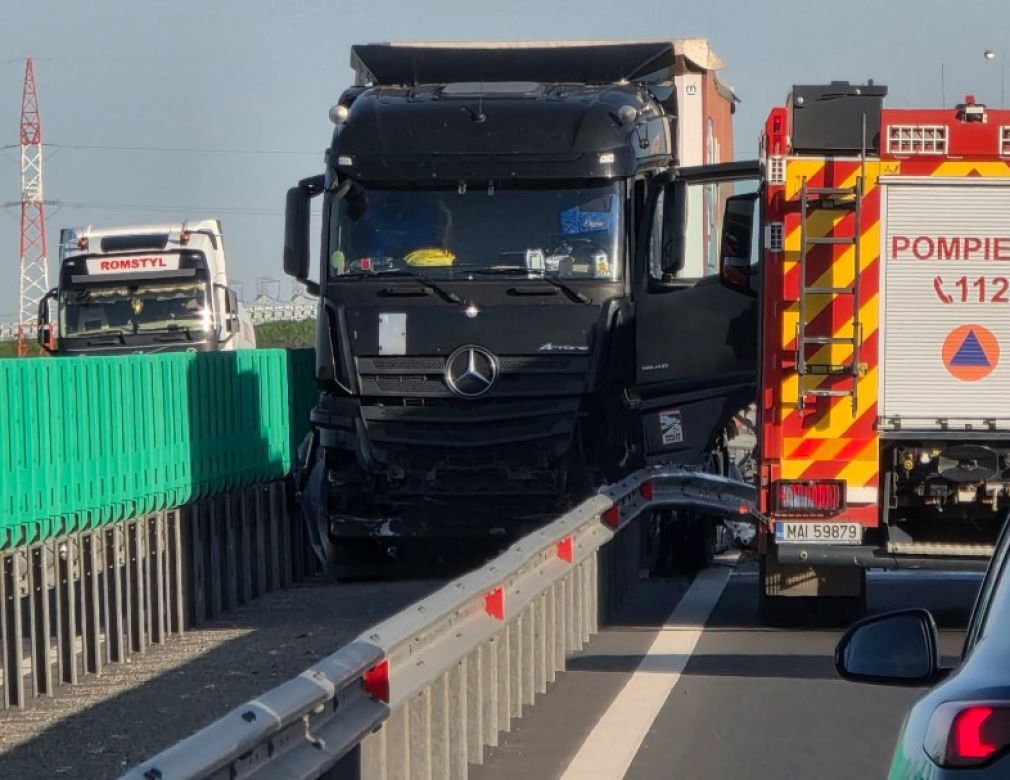 Accident grav pe Autostrada Bucureștiului, în zona Bragadiru. Nu se circulă deloc