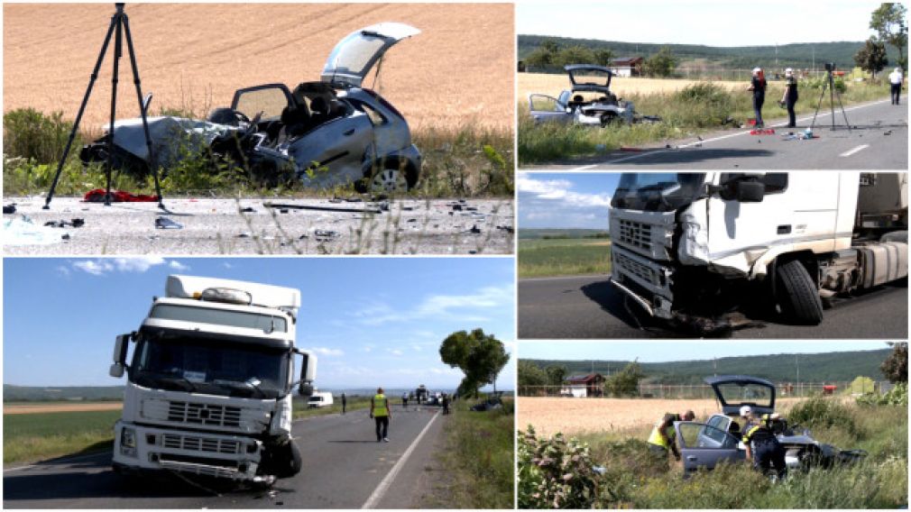 O femeie a murit după ce a intrat pe contrasens și a izbit un camion