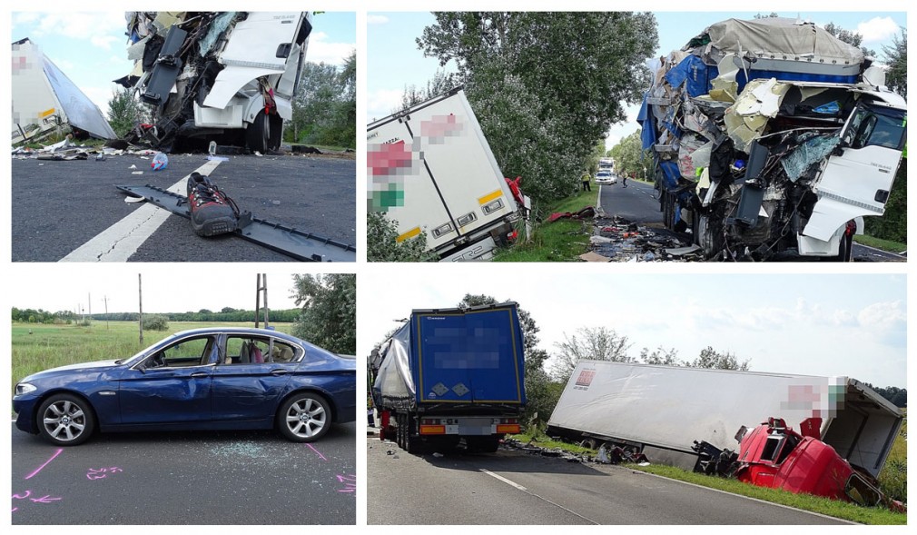 Ungaria: Doi români, implicați într-un grav accident cu două camioane grele