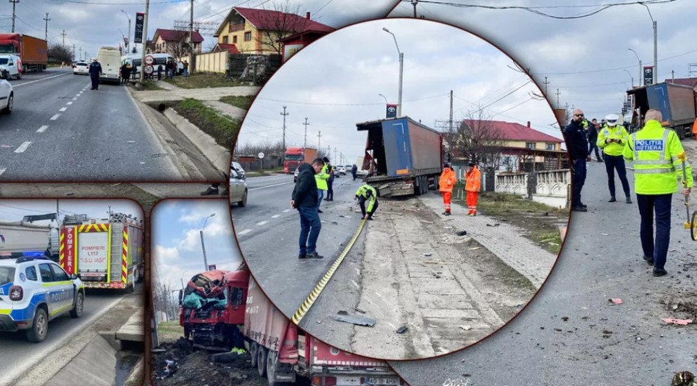 Șoferul de camion care a făcut prăpăd la Lețcani ar fi evitat un autoturism „fantomă”