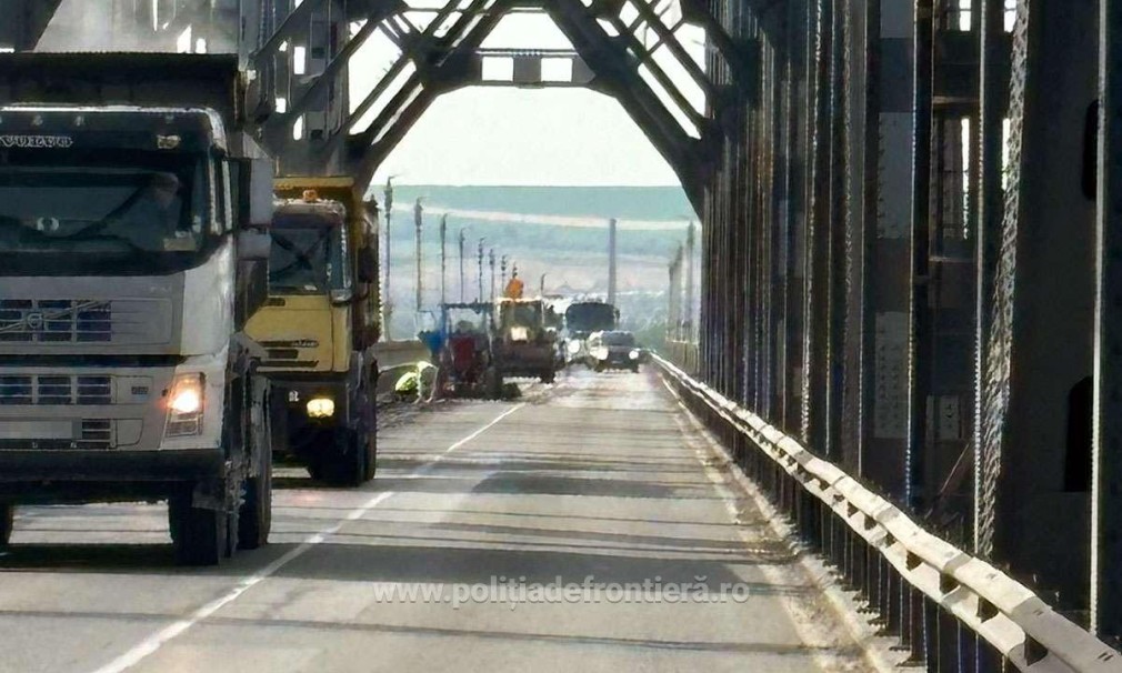 Au început lucrări de reparare a Podului Prieteniei din Punctul de Trecere a Frontierei Giurgiu-Ruse