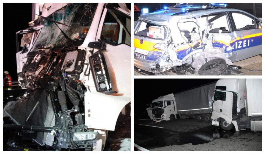 Austria: Un şofer român a izbit maşina poliţiei, după un accident cu alt român