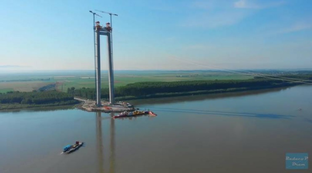 VIDEO Cum arată podul peste Dunăre de jumătate de miliard de euro