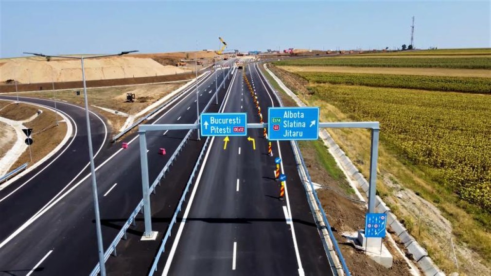 VIDEO Se inaugurează alți 21 de km de pe Drumul Expres Craiova - Pitești