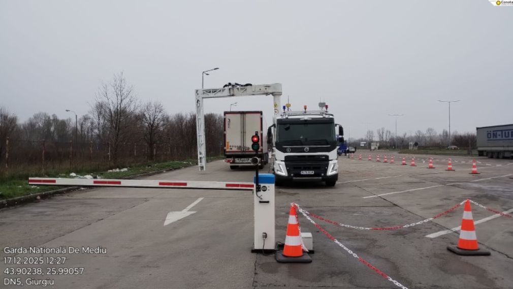 Garda de Mediu a testat noul scaner mobil cu raze X. A verificat camioane