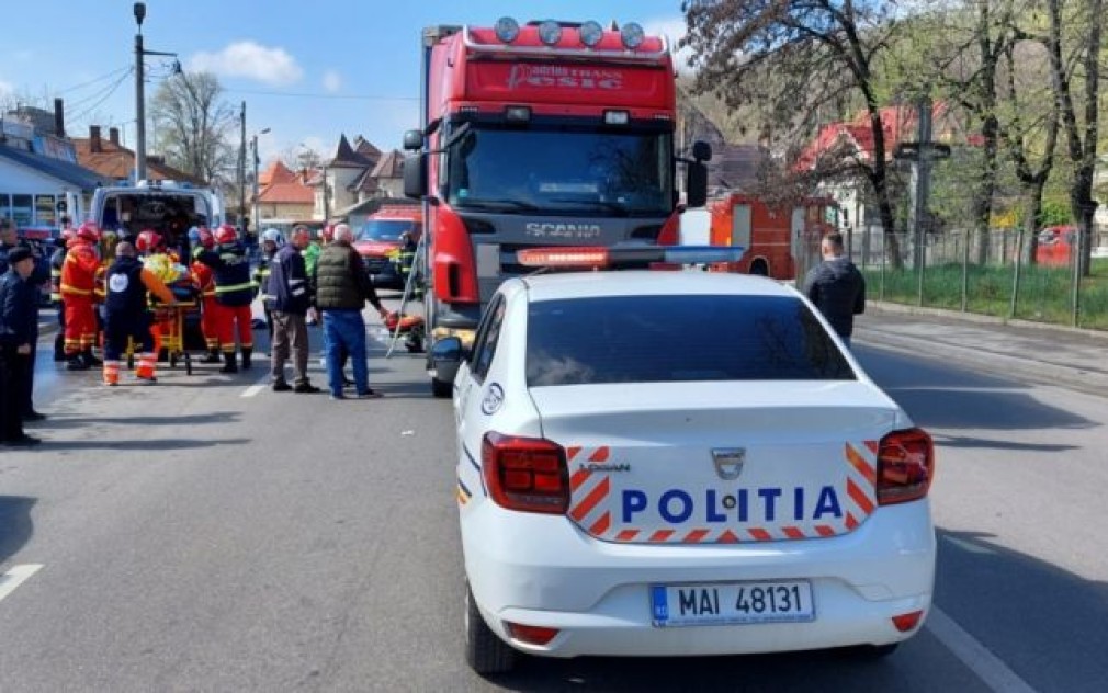 Un bărbat de 84 de ani a decedat lovit de un camion condus de un sârb