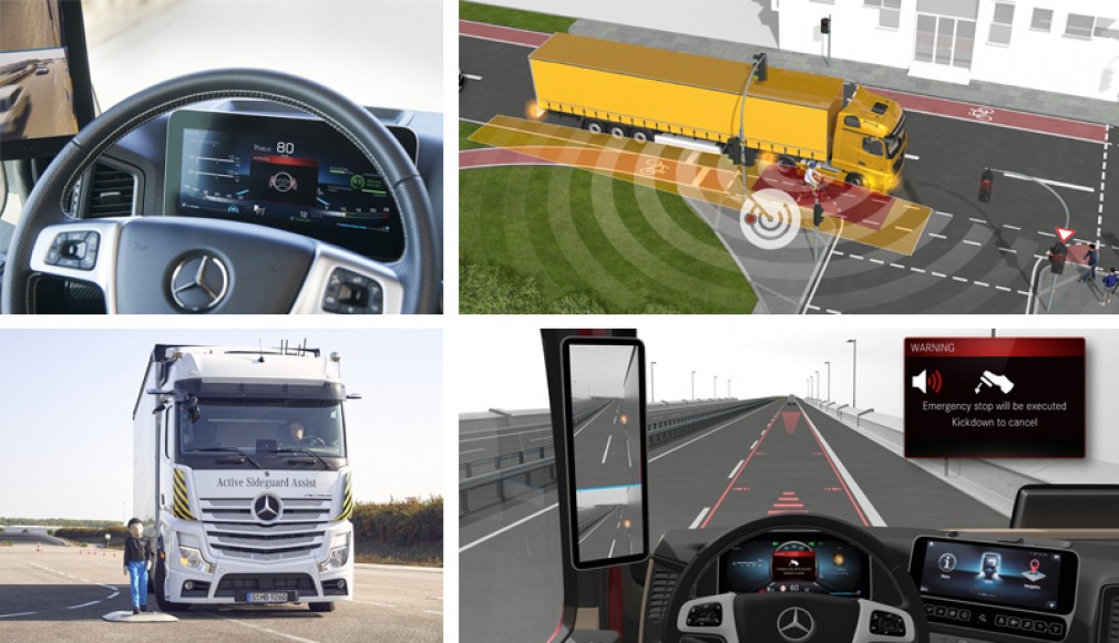 Mercedes-Benz Trucks prezintă inovații la nivel mondial pentru mai multă siguranță pe drum