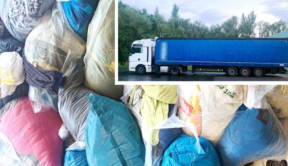 Camion cu peste 16 tone de deșeuri textile, depistat la PTF Borș