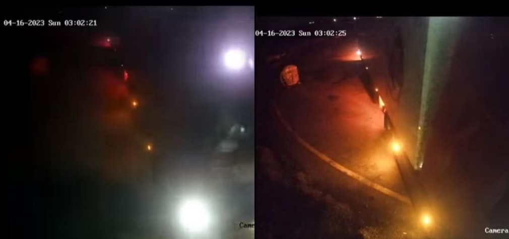 VIDEO Șoferul unui camion a fost filmat în timp ce fura dintr-o parcare