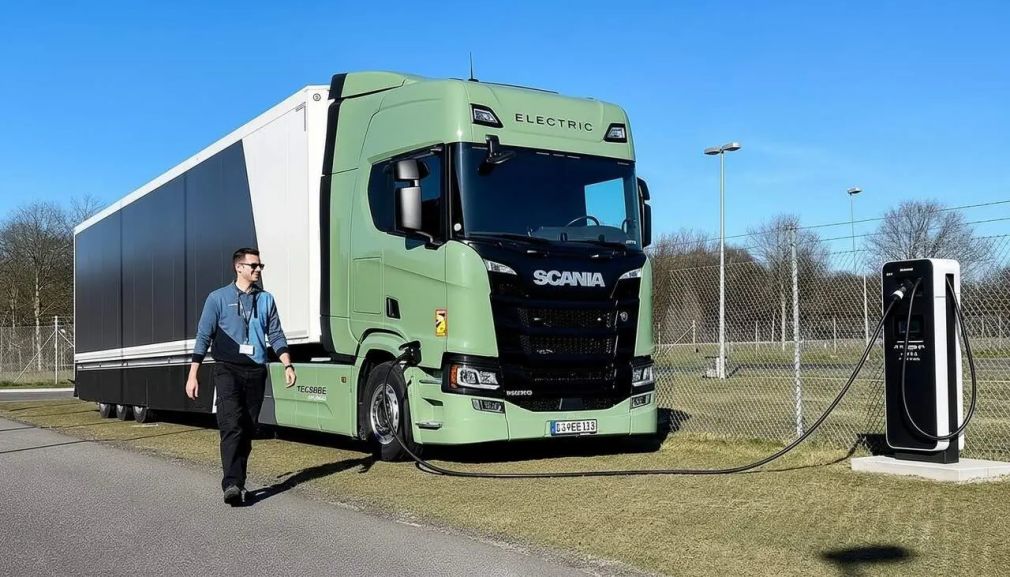 Un inginer străbate 21 de țări într-un camion electric Scania
