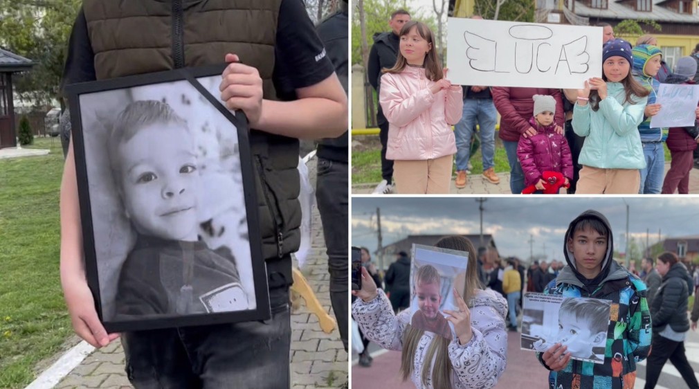 VIDEO. Luca, băiețelul de 3 ani mort sub roțile unui camion a fost condus pe ultimul drum