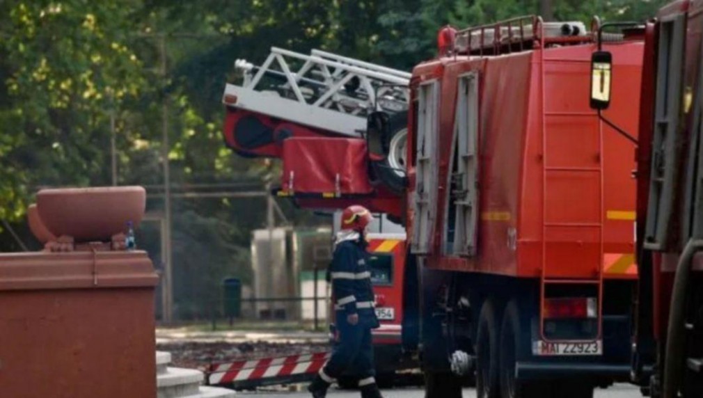 DN 1 A Ploieşti – Braşov, blocat după ce o cisternă care transporta biodiesel a luat foc