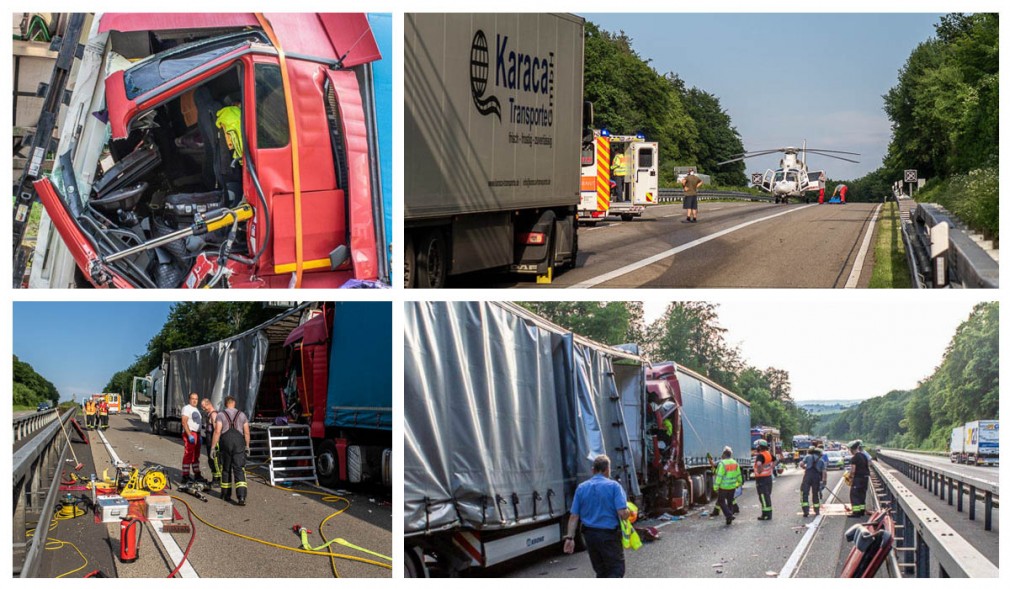 Germania: Şofer profesionist român de TIR, strivit între două camioane într-un accident