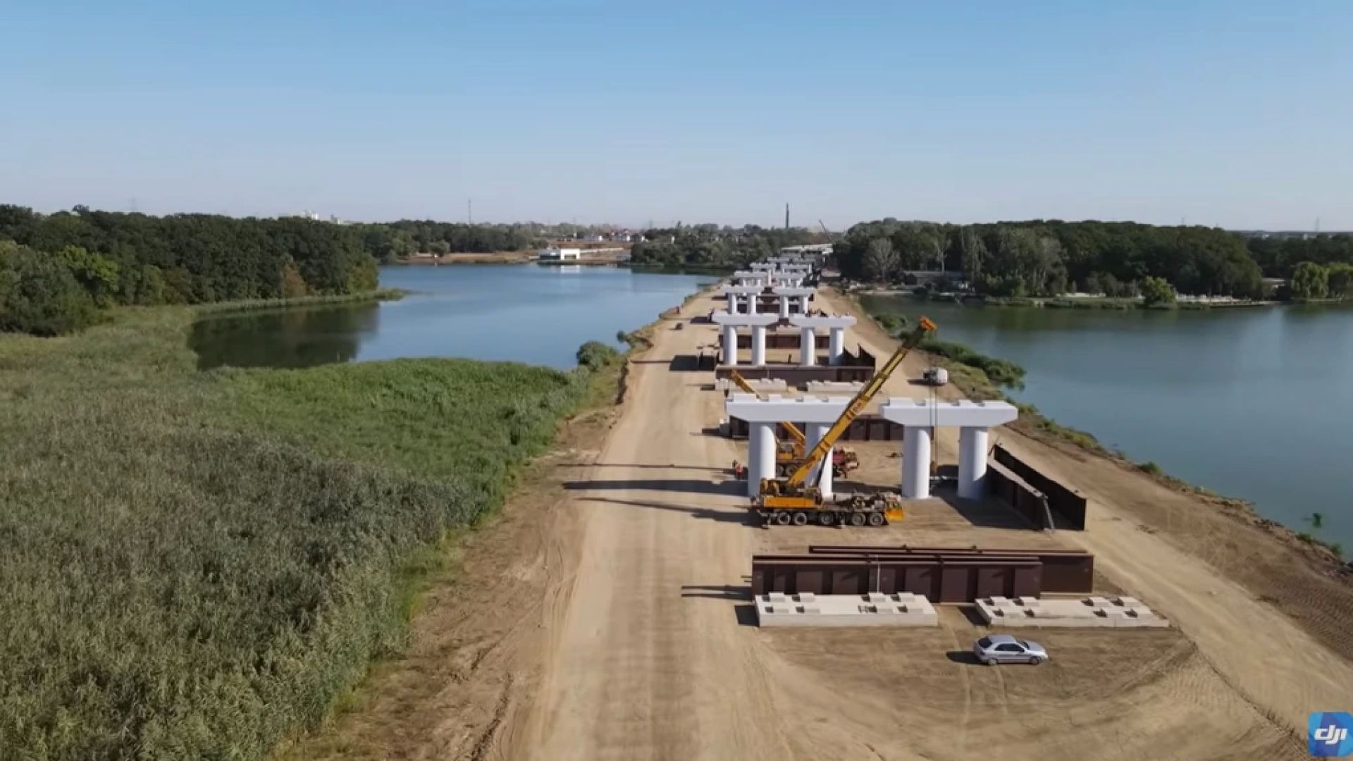 VIDEO Cum se lucrează la Podul de la Cernica de pe Autostrada de Centură București