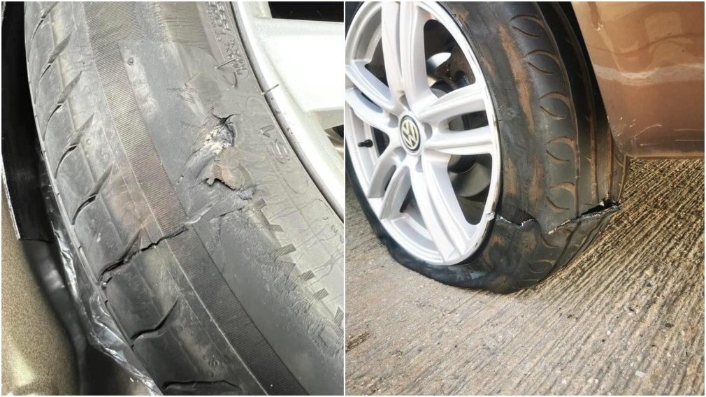 Mașini avariate pe Autostrada București-Pitești, din cauza rosturilor de dilatare
