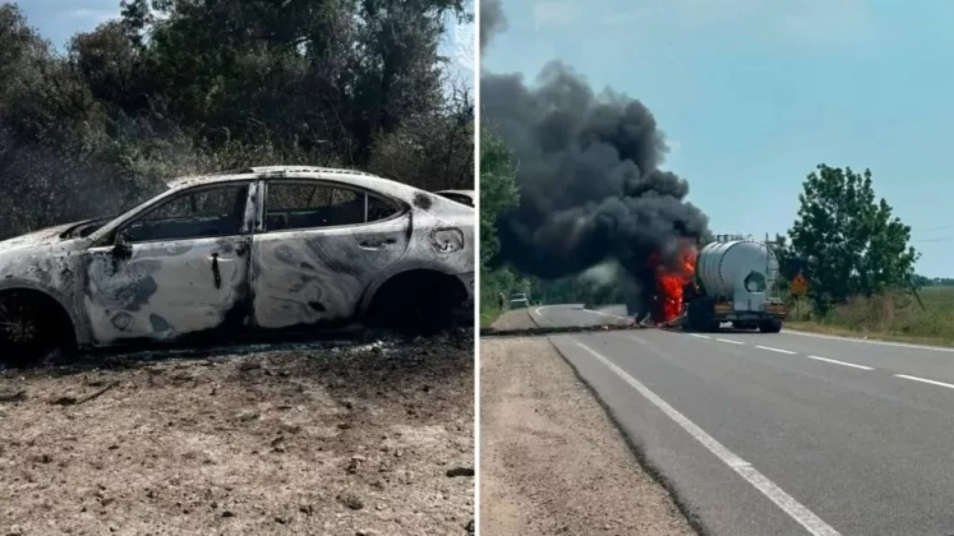 2 persoane au murit după ce o dronă rusească a lovit un camion cu ulei