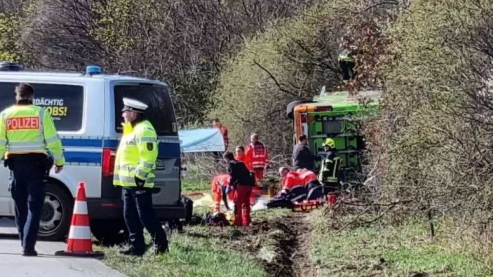 Carnagiu pe o autostradă din Germania. Sunt mai mulți morți