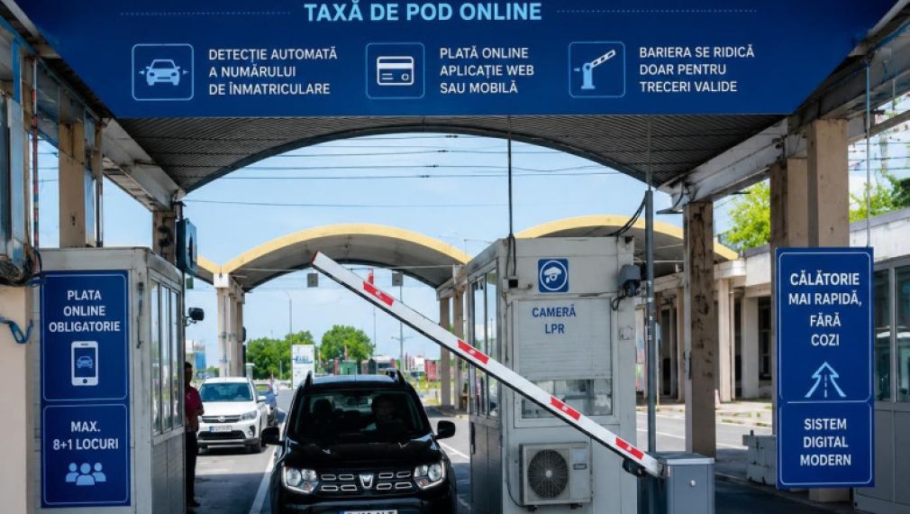 Plata electronică a taxei la Podul Giurgiu-Ruse devine funcțională din 15 iunie