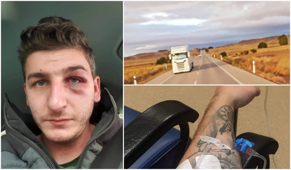 Spania. Şofer profesionist român, bătut de patronii pentru care lucra