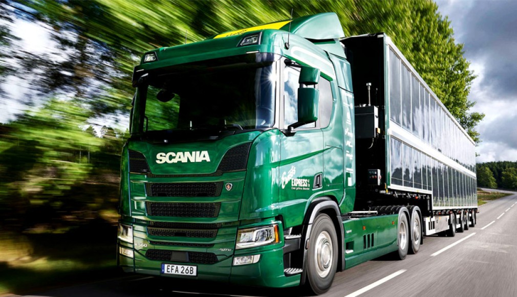 VIDEO. Primul test pentru noul camion Scania hibrid alimentat cu energie solară