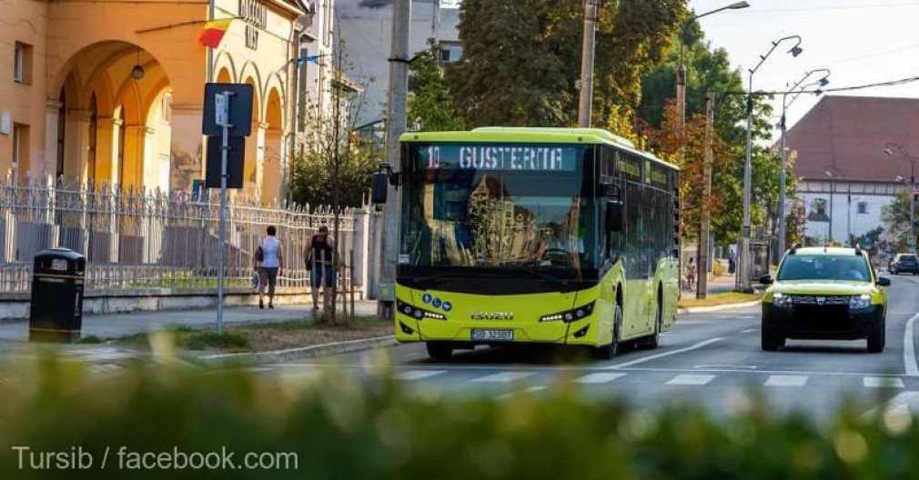 Accident la Sibiu, după ce unui șofer de autobuz i s-a făcut rău