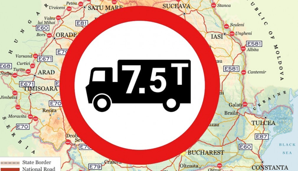 Restricții de circulație (7,5t) de Sfântul Andrei și a zilei Naționale a României