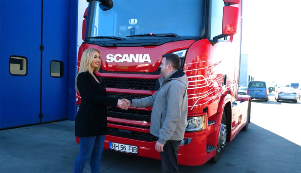 Scania a livrat primul camion hibrid din România