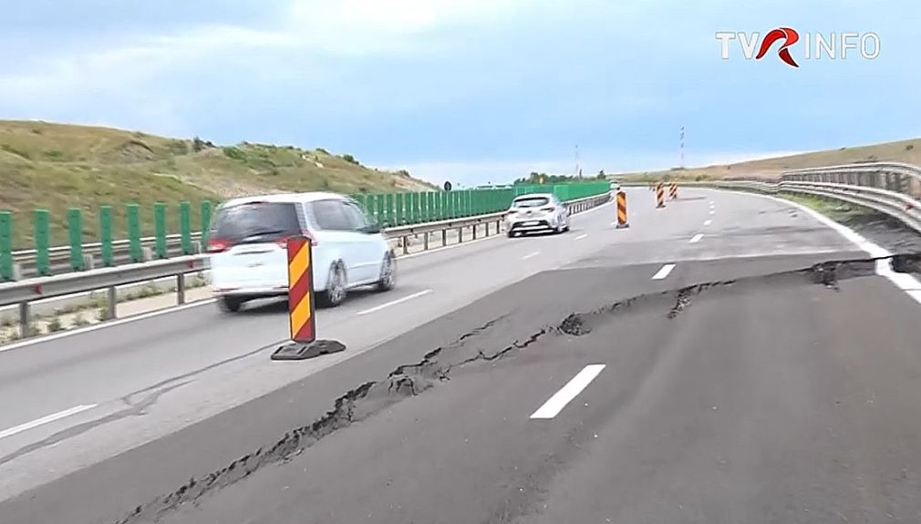 Autostrada A10 se închide din nou, din cauza unei surpări