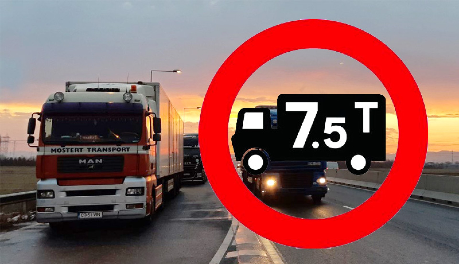 Camioanele grele - restricții pe 4 drumuri din România, în iulie și august