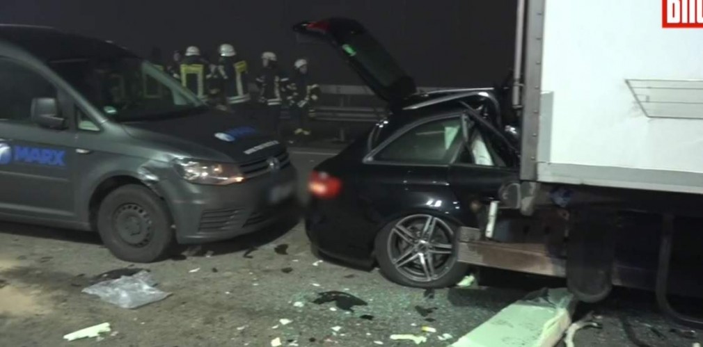 VIDEO. Şofer român de camion, implicat într-un grav accident în Germania